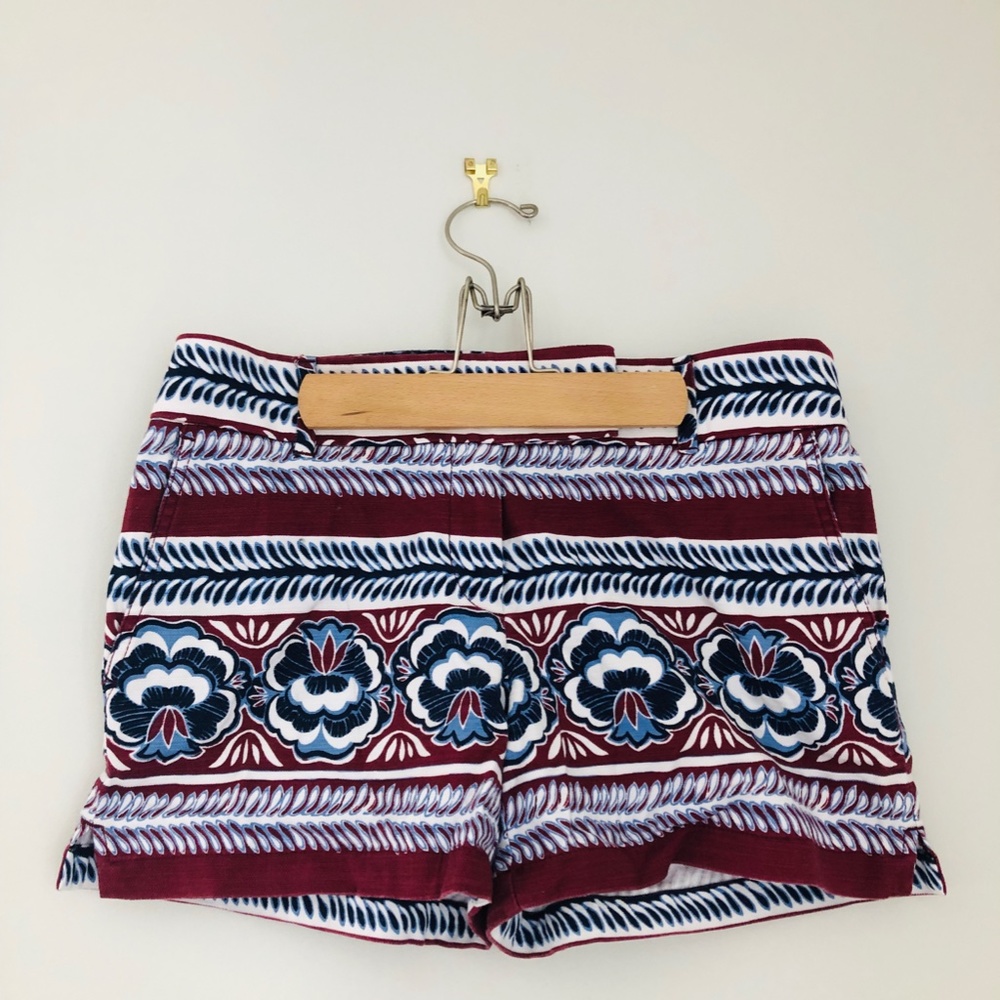 floral striped shorts / size 4